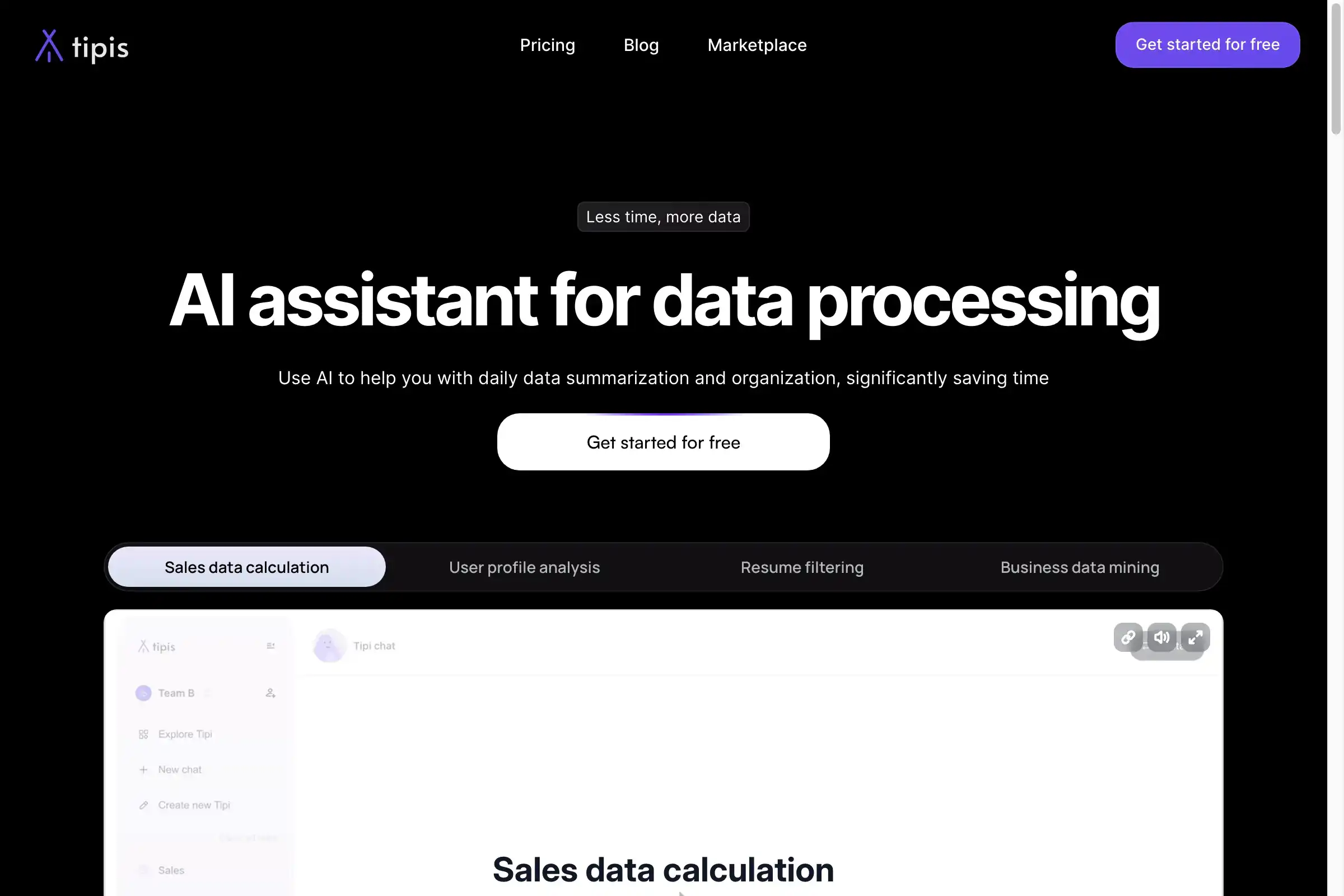 Tipis AI - AI Assistant for Data Processing